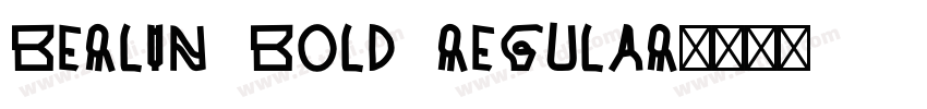 Berlin Bold Regular字体转换